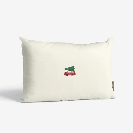 Poduszka świąteczna -Minimalistyczny samochód
