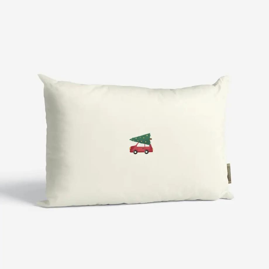 Poduszka świąteczna -Minimalistyczny samochód