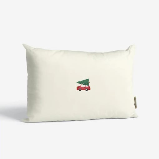 Poduszka świąteczna -Minimalistyczny samochód