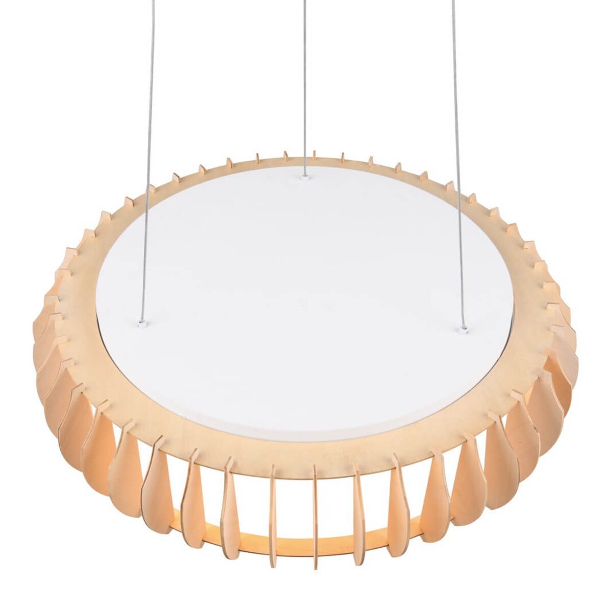 Żyrandol salonowy Monte R32171930 RL Light LED 40W 3000-6500K pilot drewno biały