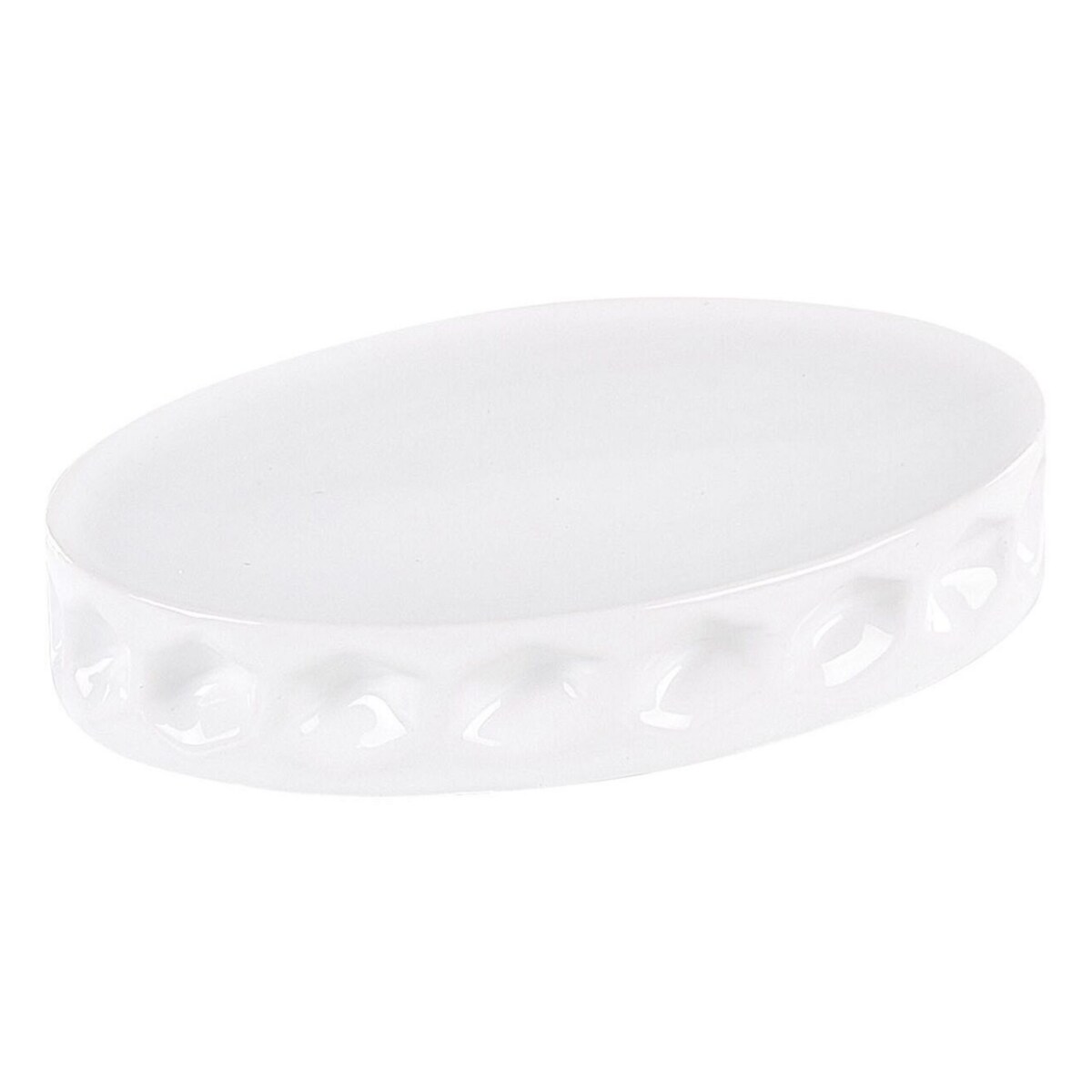 5-częściowy zestaw akcesoriów łazienkowych ceramiczny biały TIRUA