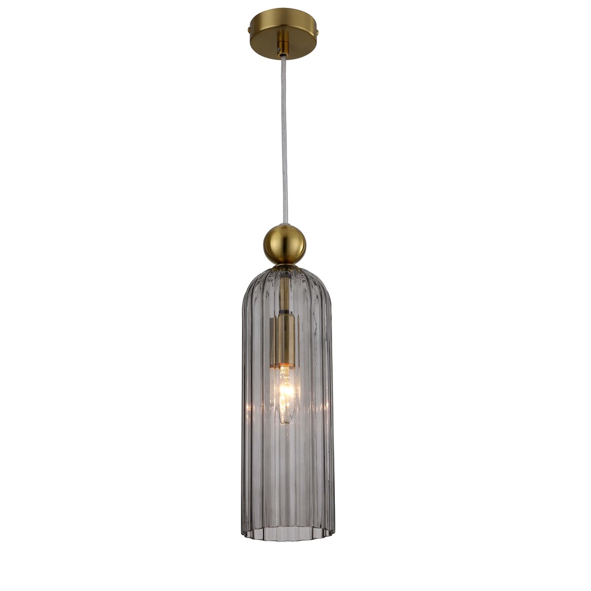 Wisząca lampa Piega LP-939/1P smoked podłużny dymiony zwis nad wyspę kuchenną