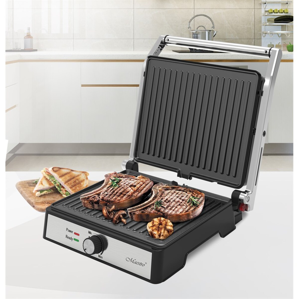 Grill elektryczny opiekacz 2000W MAESTRO