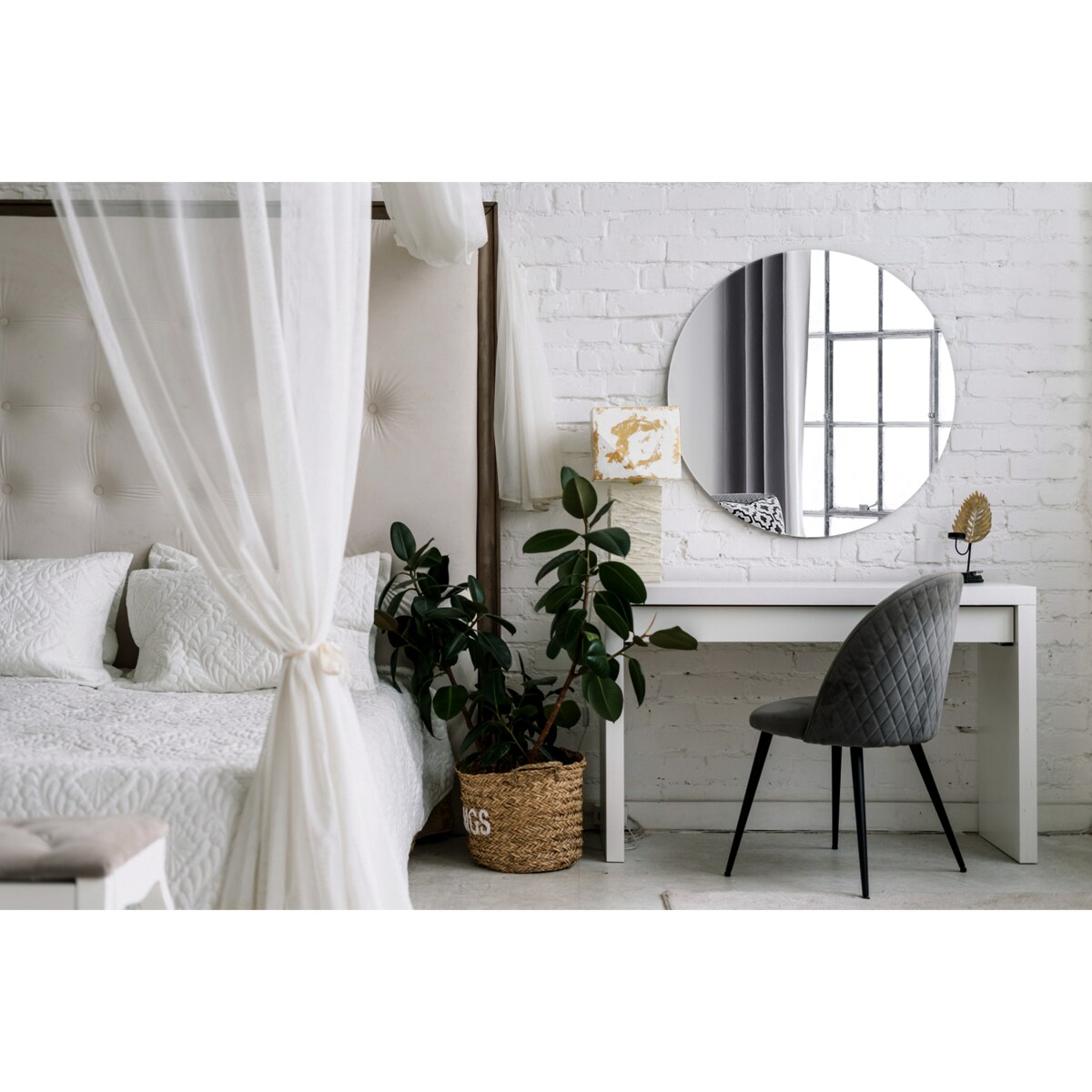 Lustro Ø 100 cm Okrągłe