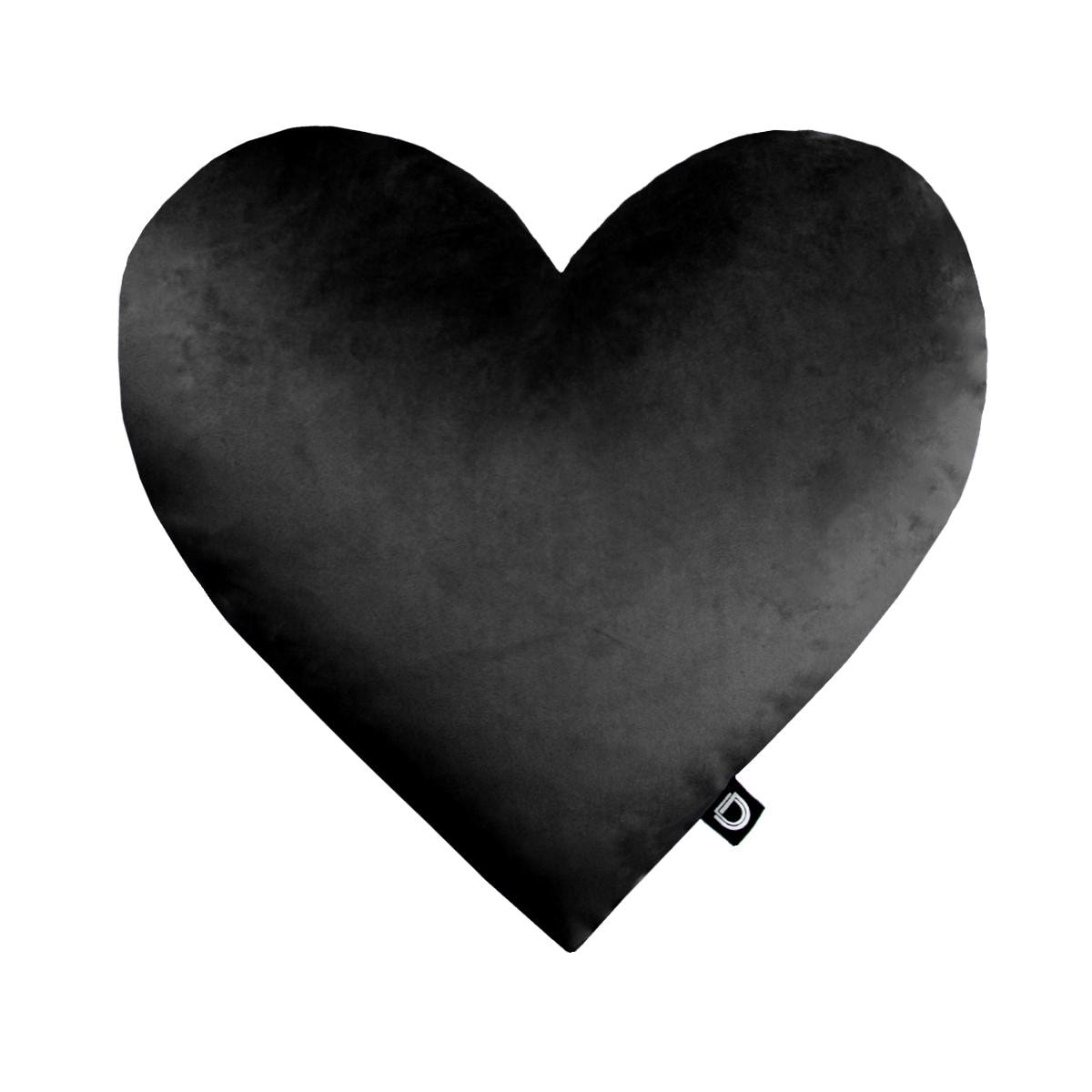 Poduszka VELVET VE2219 | czarne serce