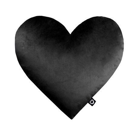 Poduszka VELVET VE2219 | czarne serce