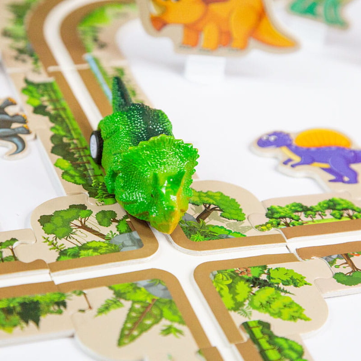 Droga - tor dla samochodów Dinozaury - Puzzle 44 elementy