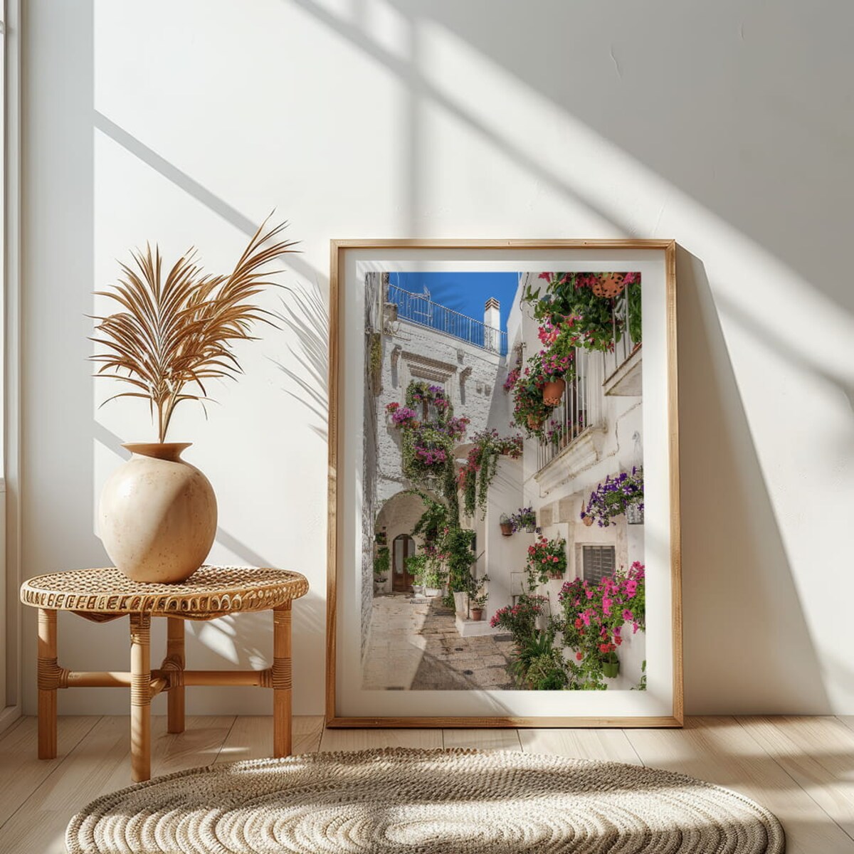 plakat uliczka cisternino apulia 50x70