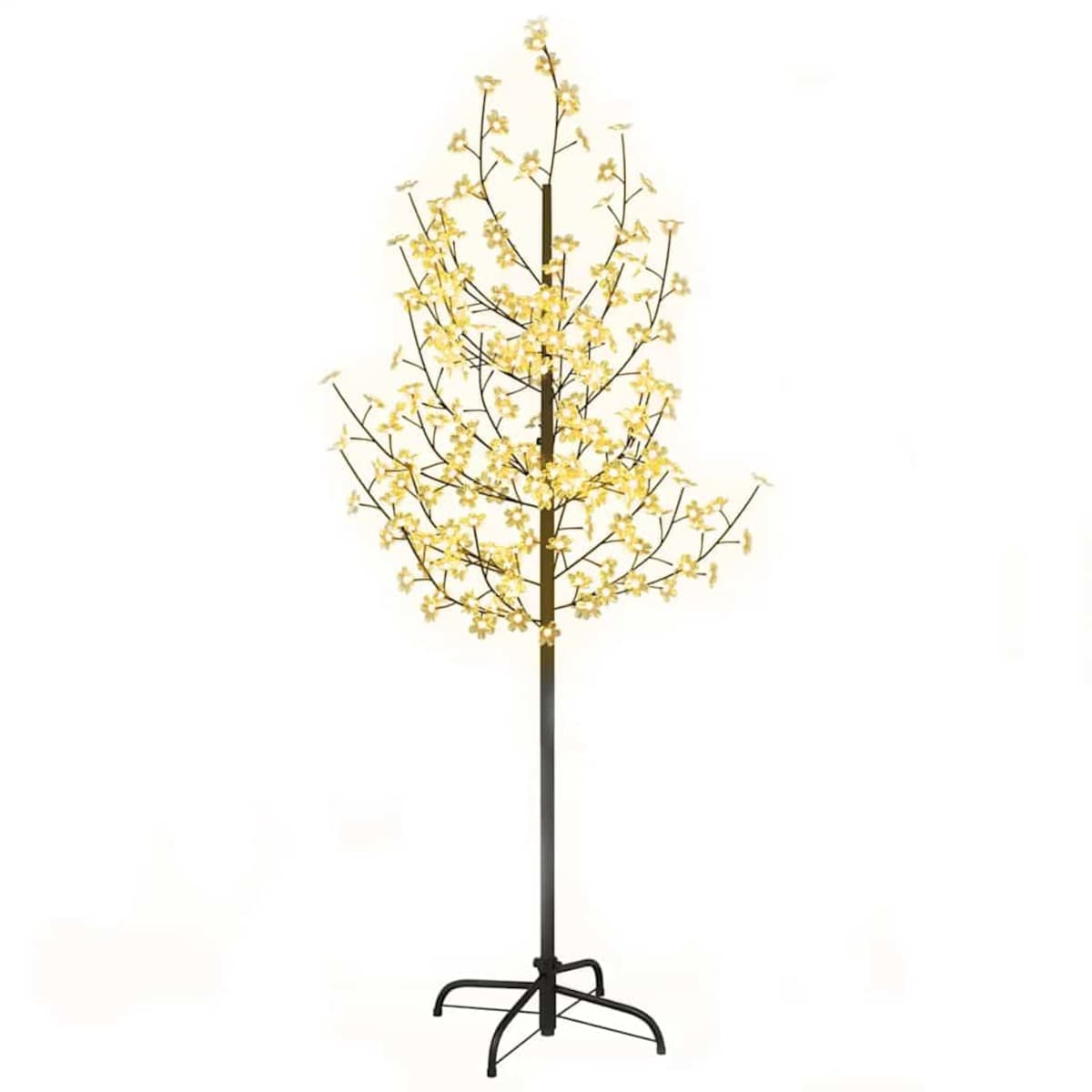 vidaXL Drzewko wiśniowe, 200 LED, ciepła biel, 180 cm