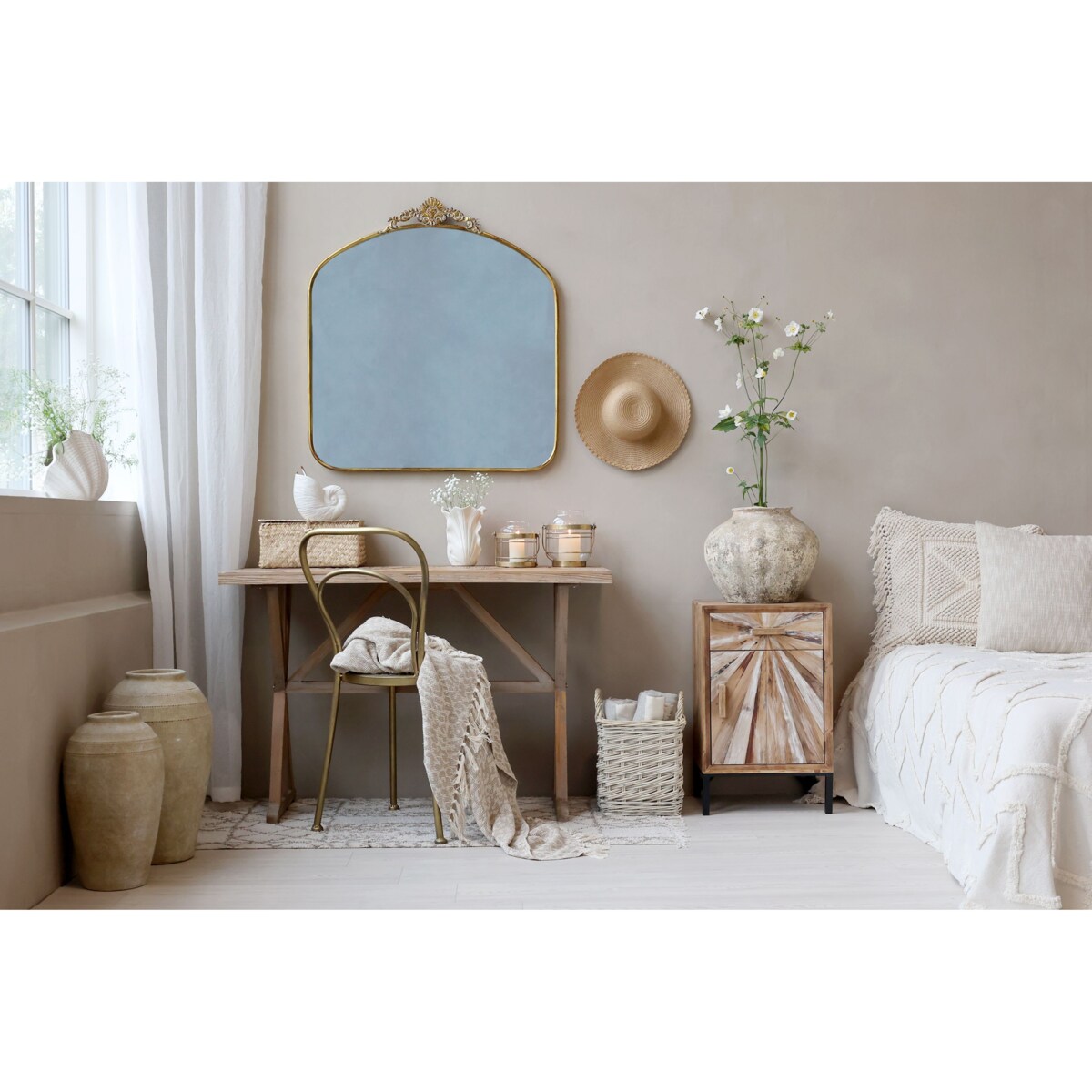 Szafka nocna z drewna z recyklingu 2 szt. Origins