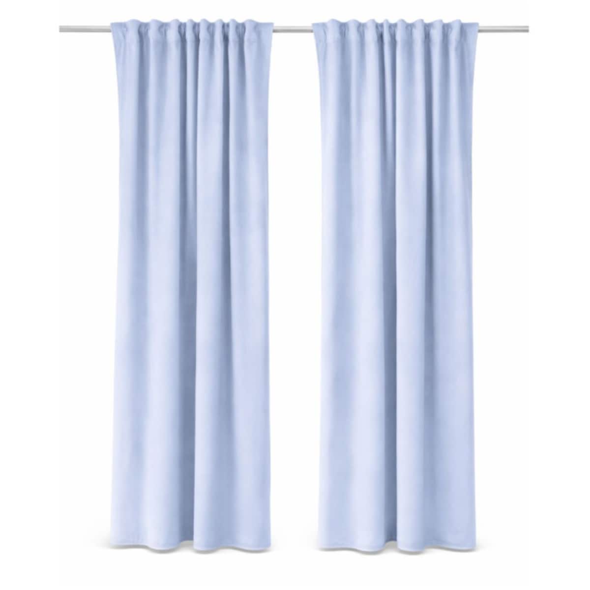 Zasłona welurowa Werona w kolorze baby blue 250 cm