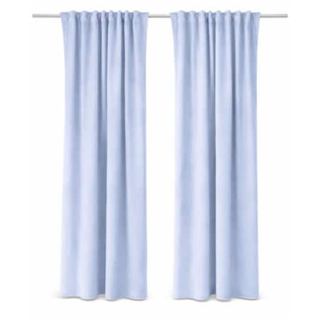 Zasłona welurowa Werona w kolorze baby blue 250 cm