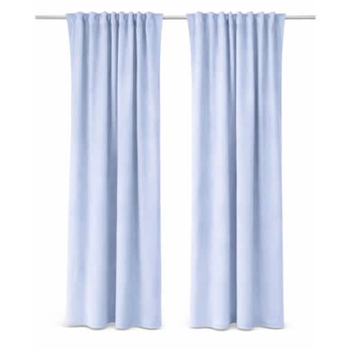 Zasłona welurowa Werona w kolorze baby blue 250 cm