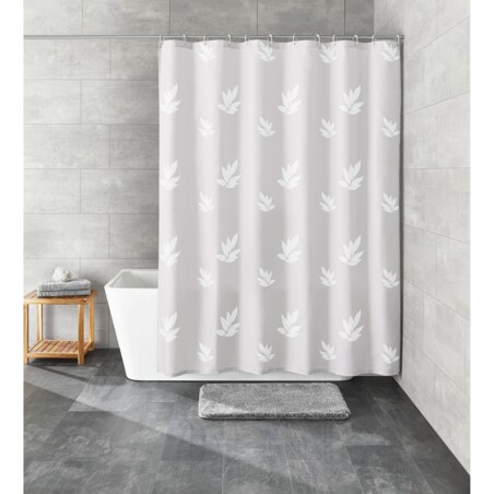 Kleine Wolke Canton Tekstylna Zasłona prysznicowa biały 180x200 cm