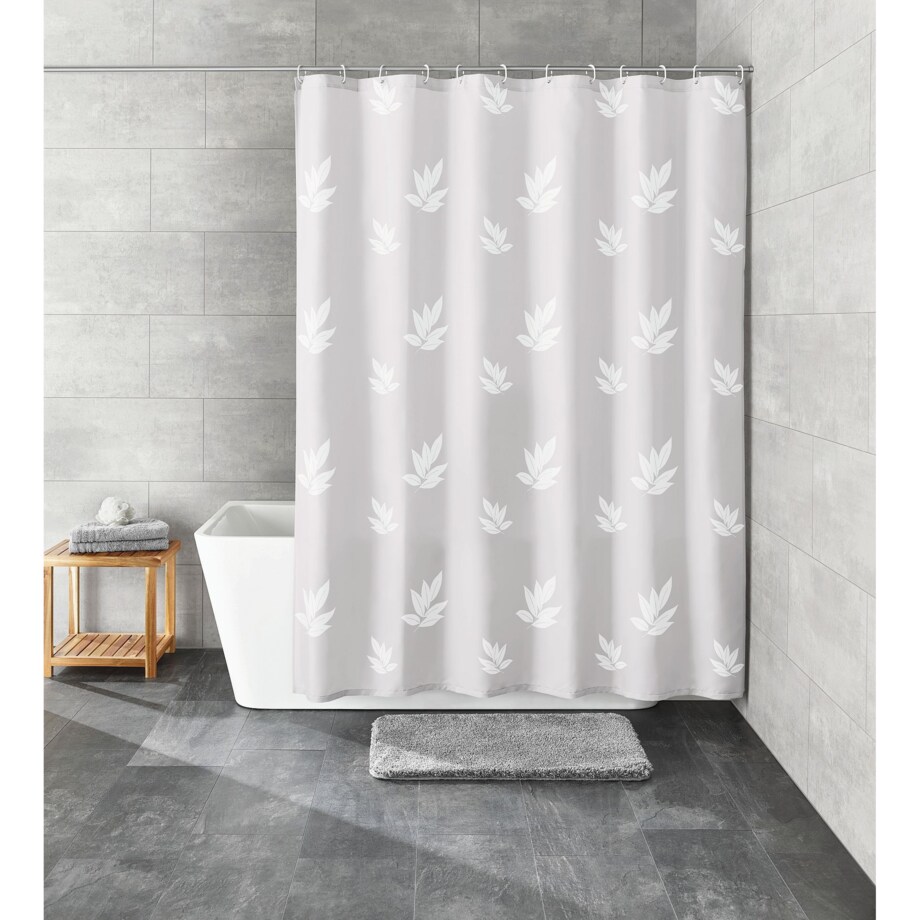 Kleine Wolke Canton Tekstylna Zasłona prysznicowa biały 180x200 cm