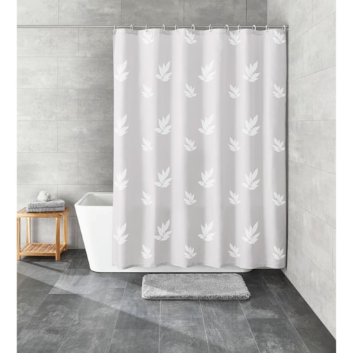 Kleine Wolke Canton Tekstylna Zasłona prysznicowa biały 180x200 cm