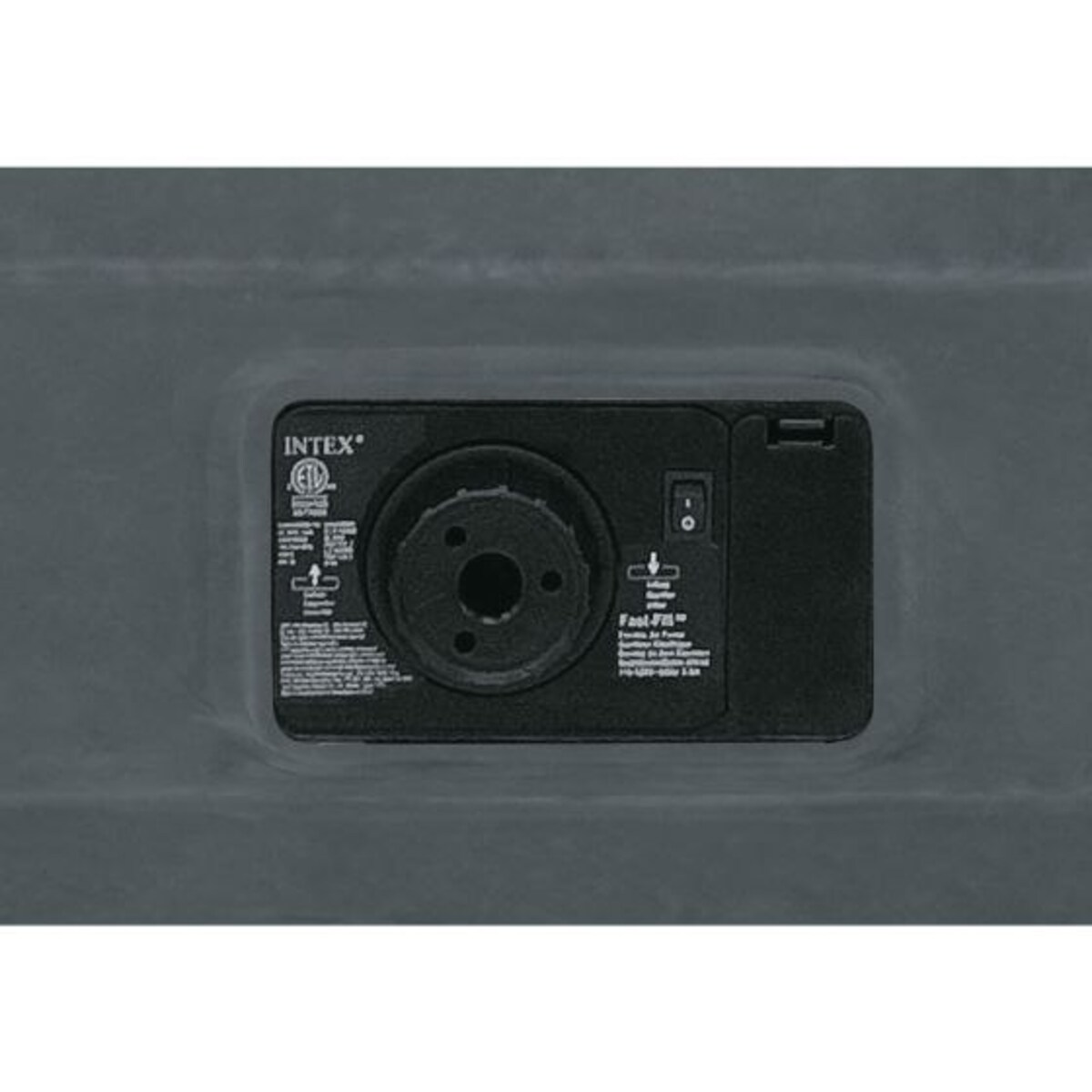 Materac welurowy z pompką 191x99x33 cm INTEX