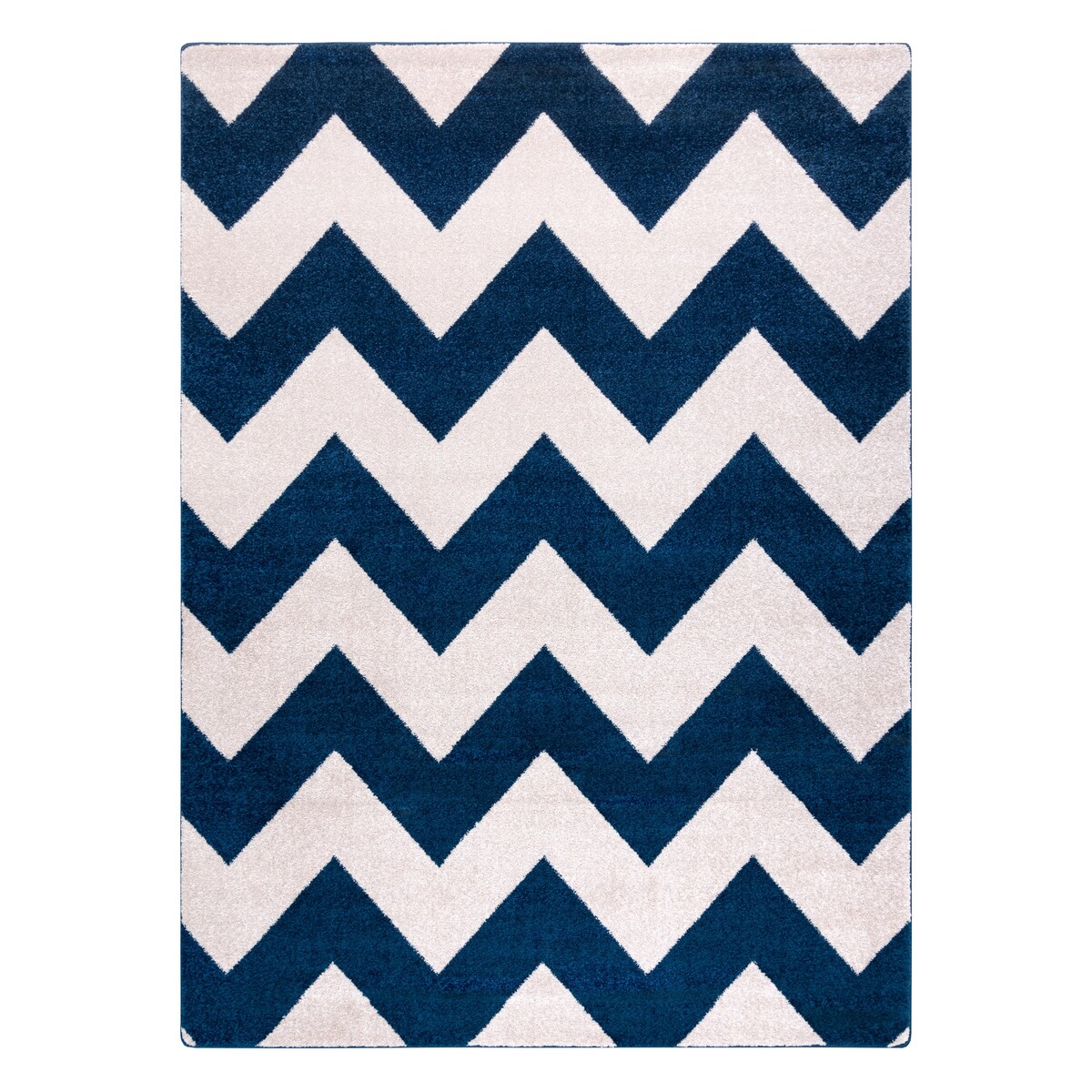 Dywan SKETCH - FA66 niebiesko/biały - Zygzak 180x270 cm