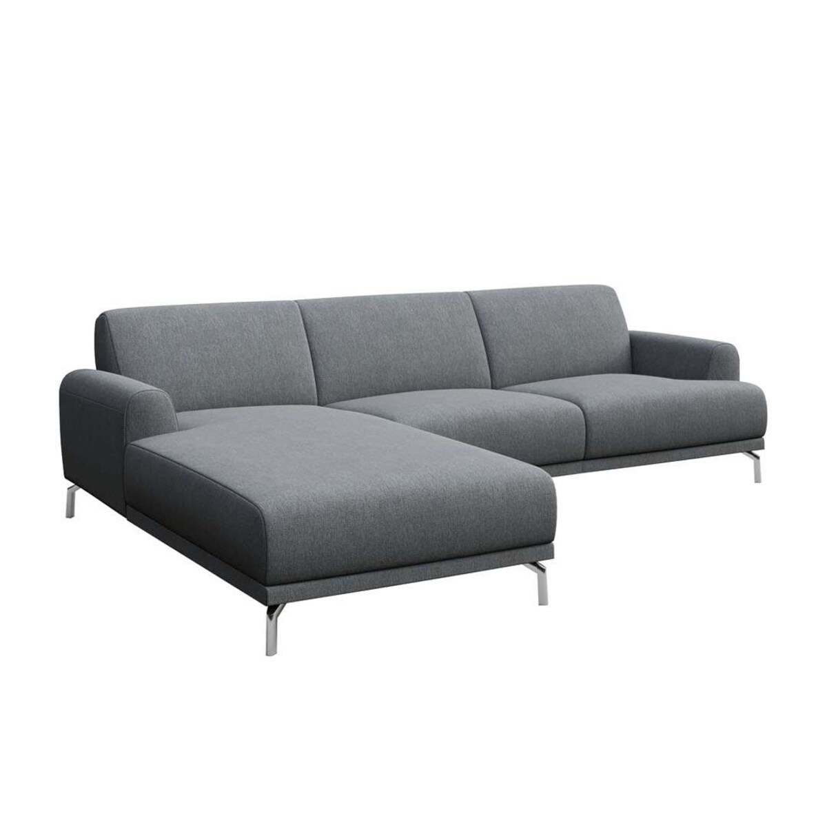 Sofa narożna Puzo - jasnoszara