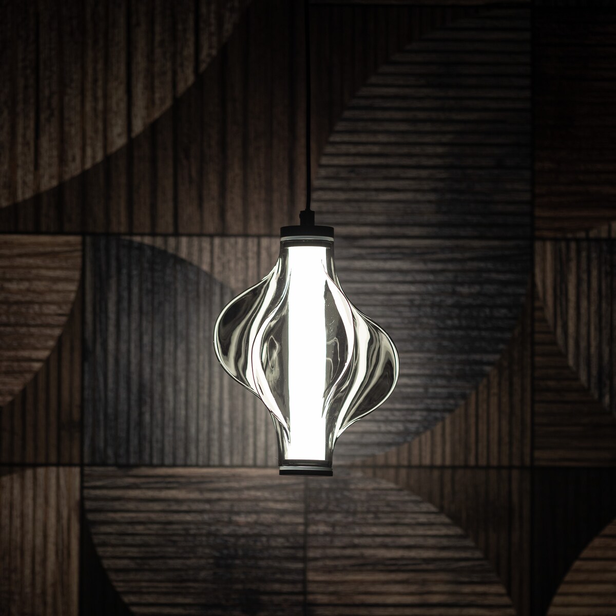 Lampa wisząca LED 8W TK Lighting ELVA BLACK czarna 1032 lm 3000K regulowana nowoczesna do salonu kuchni i jadalni