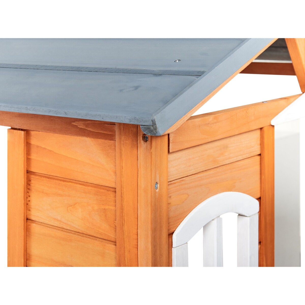 Domek ogrodowy dla dzieci drewniany jasne drewno AMPELIKO