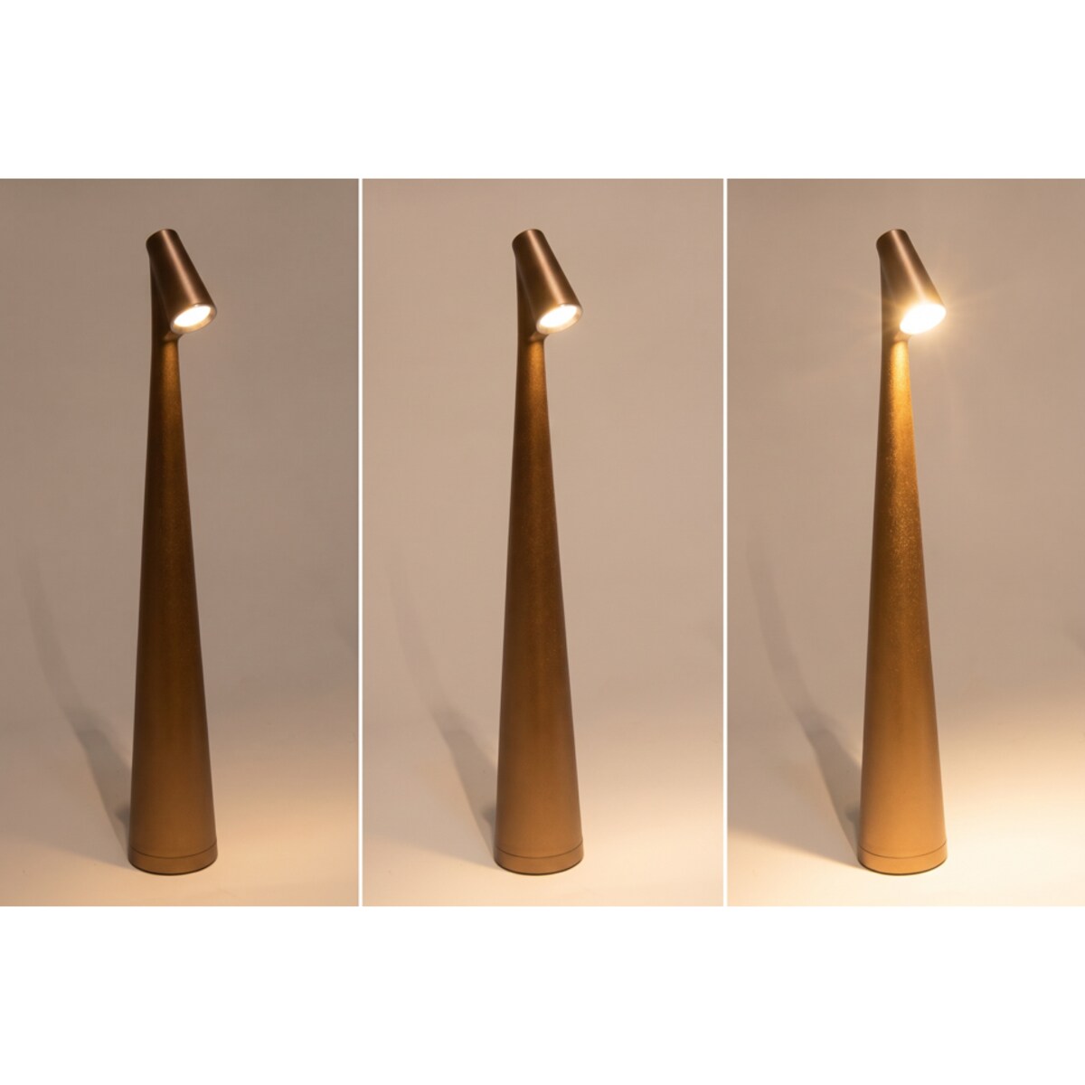 Lampka biurkowa ogrodowa z SHP SLIM LED brązowa USB 3 kolory