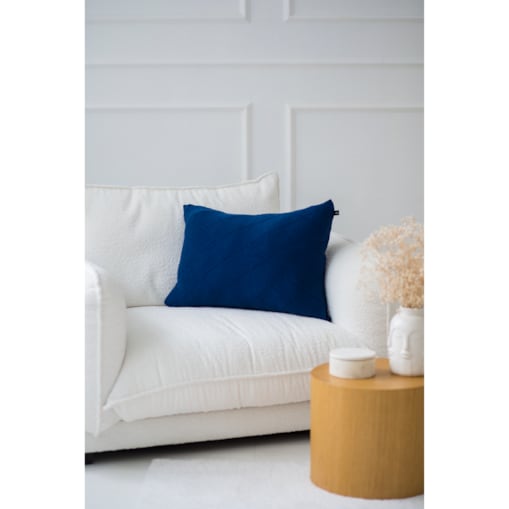 Poszewka romby podłużna granatowa, 40 x 60 cm, La Manta