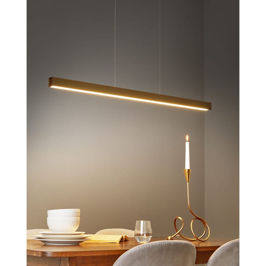 Lampa wisząca LED ARENAS Z pilotem Złoty