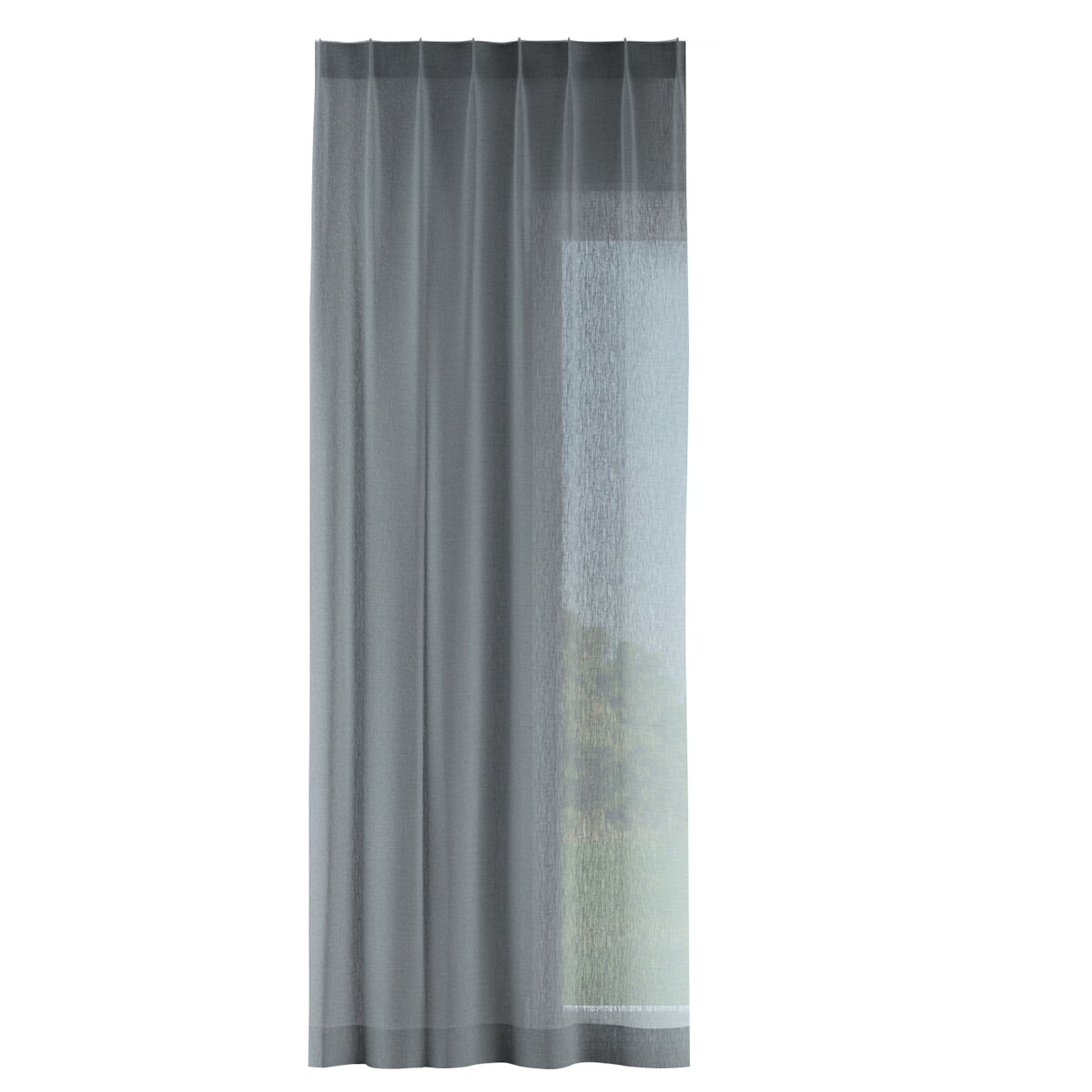 Zasłona na haczykach flex pojedynczych 130x260 szałwiowy