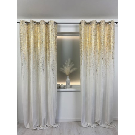 Zasłona welurowa Złoty Deszcz 140x250 cm