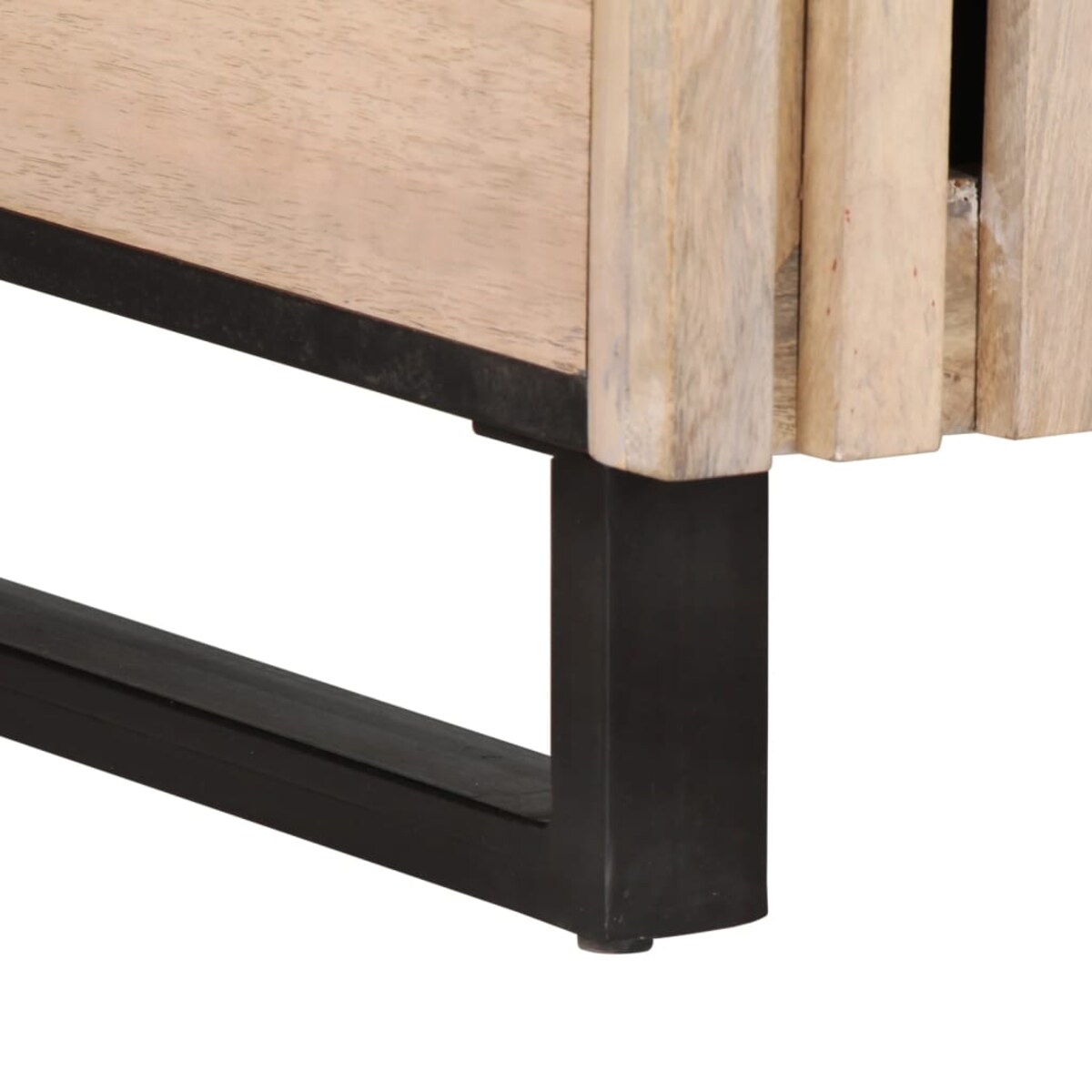 vidaXL Stolik kawowy, biały, 80x51x40 cm, lite drewno mango