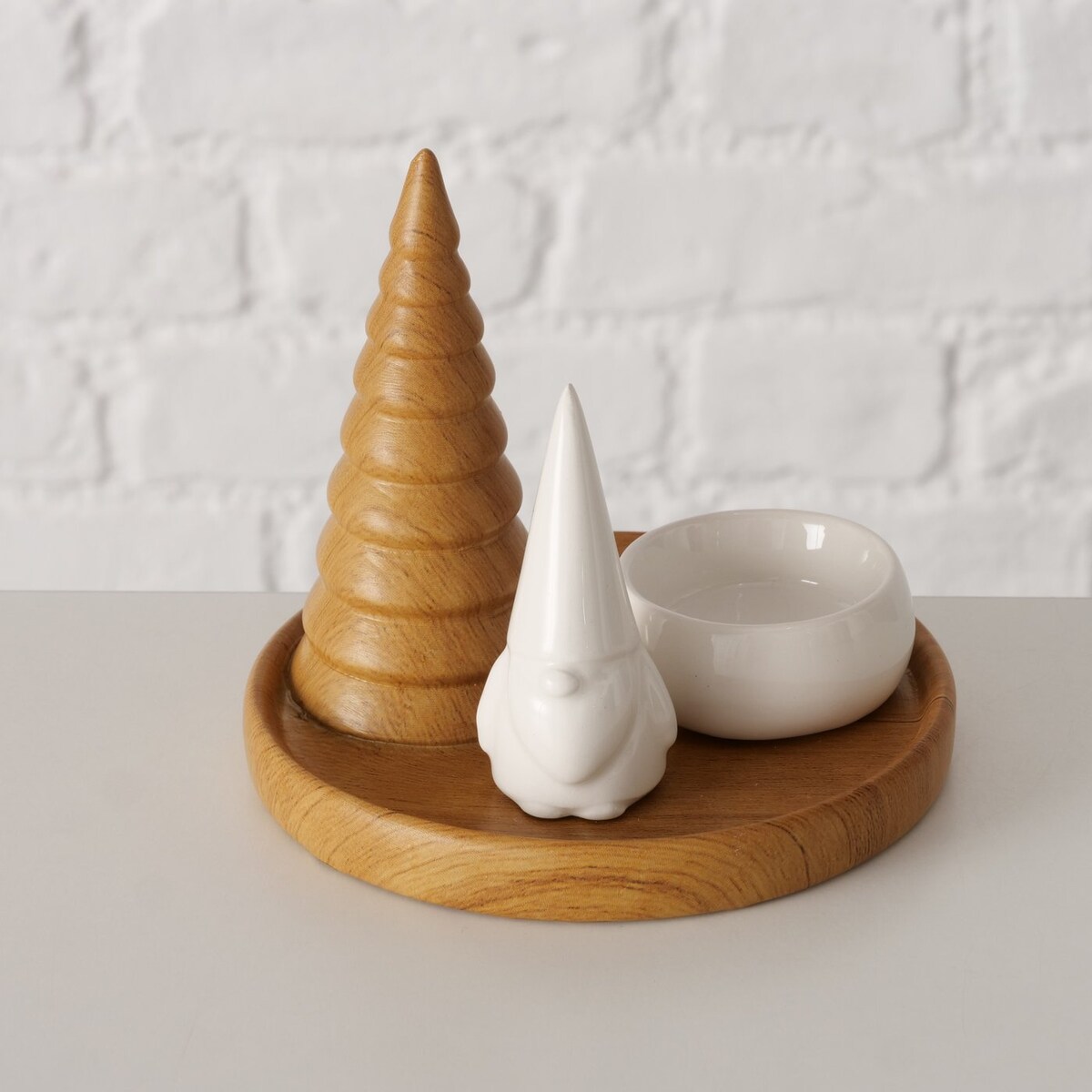 Świecznik na tealight AMIRA z choinką, Ø 13 cm