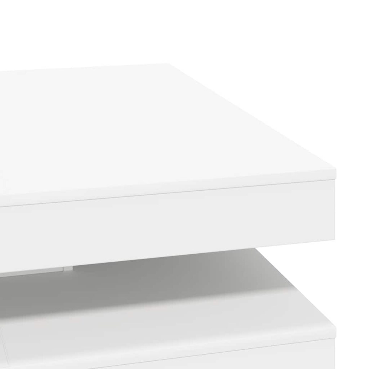 vidaXL Stolik kawowy obrotowy 360 stopni biały 90x90x34,5 cm