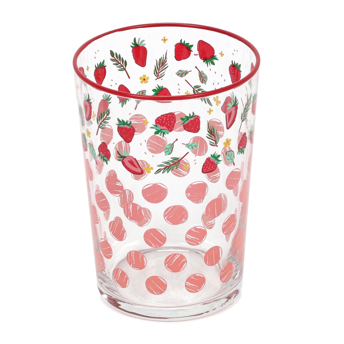 Duża szklanka w owocowy wzór, 510 ml