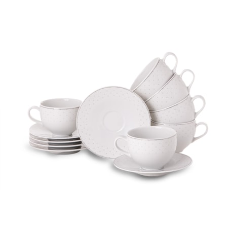 Komplet filiżanek 6os. (12el.) AMELIA CARMEN