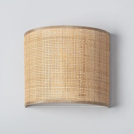 Ekologiczna lampa ścienna Boho ABR-KL-BH-E14 Abruzzo ratan brązowy