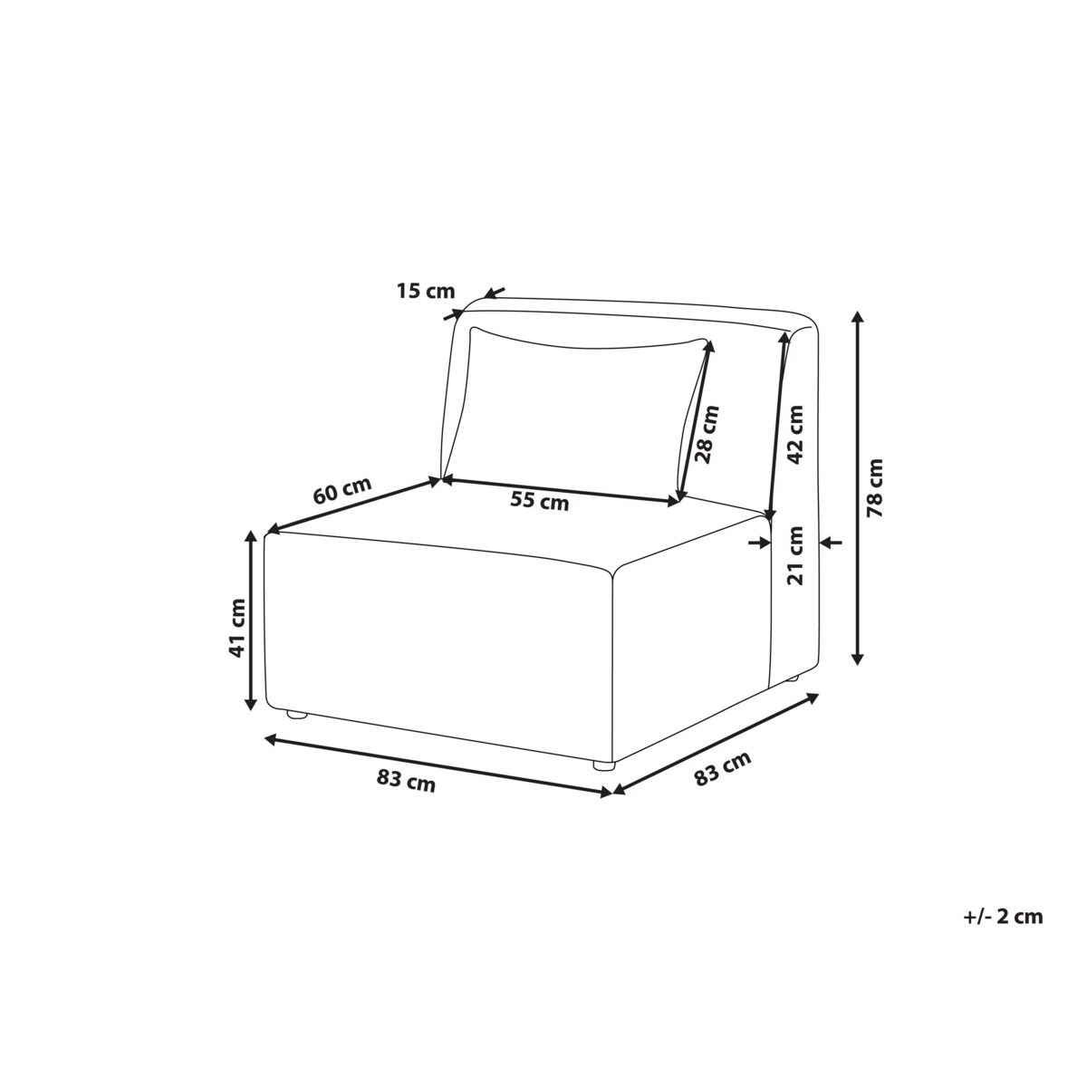 Moduł 1-osobowy sztruksowy ciemnozielony LEMVIG