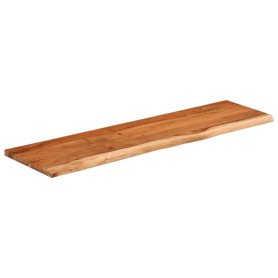vidaXL Półka ścienna, 40x20x2,5 cm, drewno akacjowe, naturalna krawędź