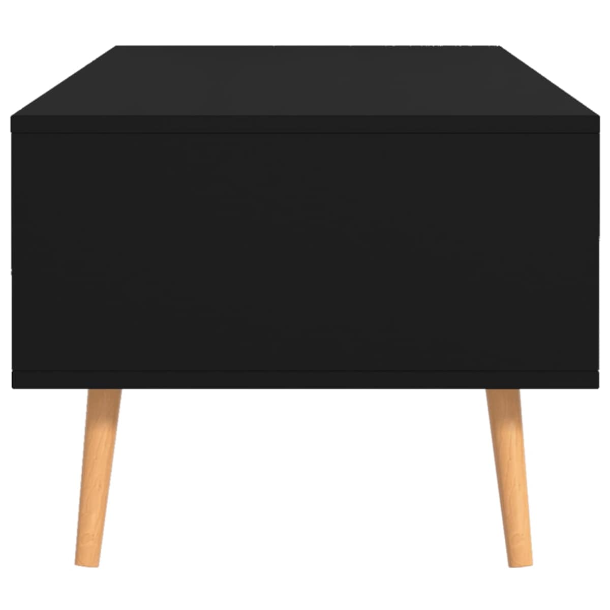 vidaXL Stolik kawowy, czarny, 100x49,5x43 cm, materiał drewnopochodny