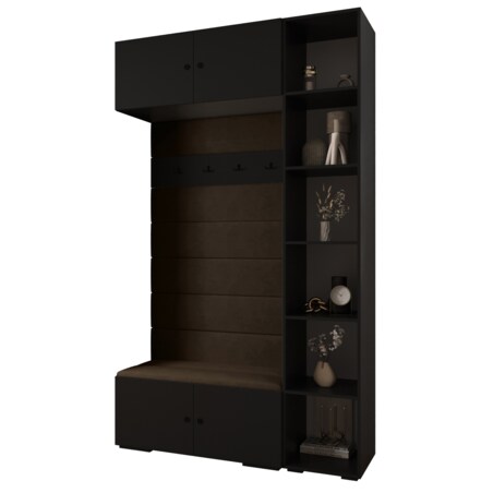 Garderoba do przedpokoju INOVA 2 Z20 czarny+czarny+manila04