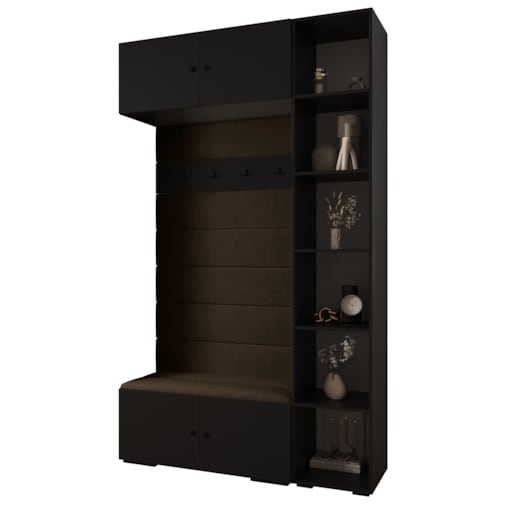 Garderoba do przedpokoju INOVA 2 Z20 czarny+czarny+manila04