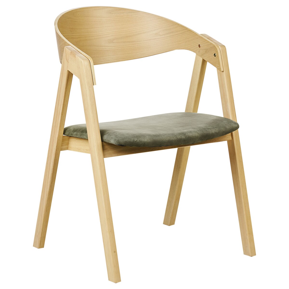 Krzesło do jadalni Zestaw 2 Ciemnozielony YUBA