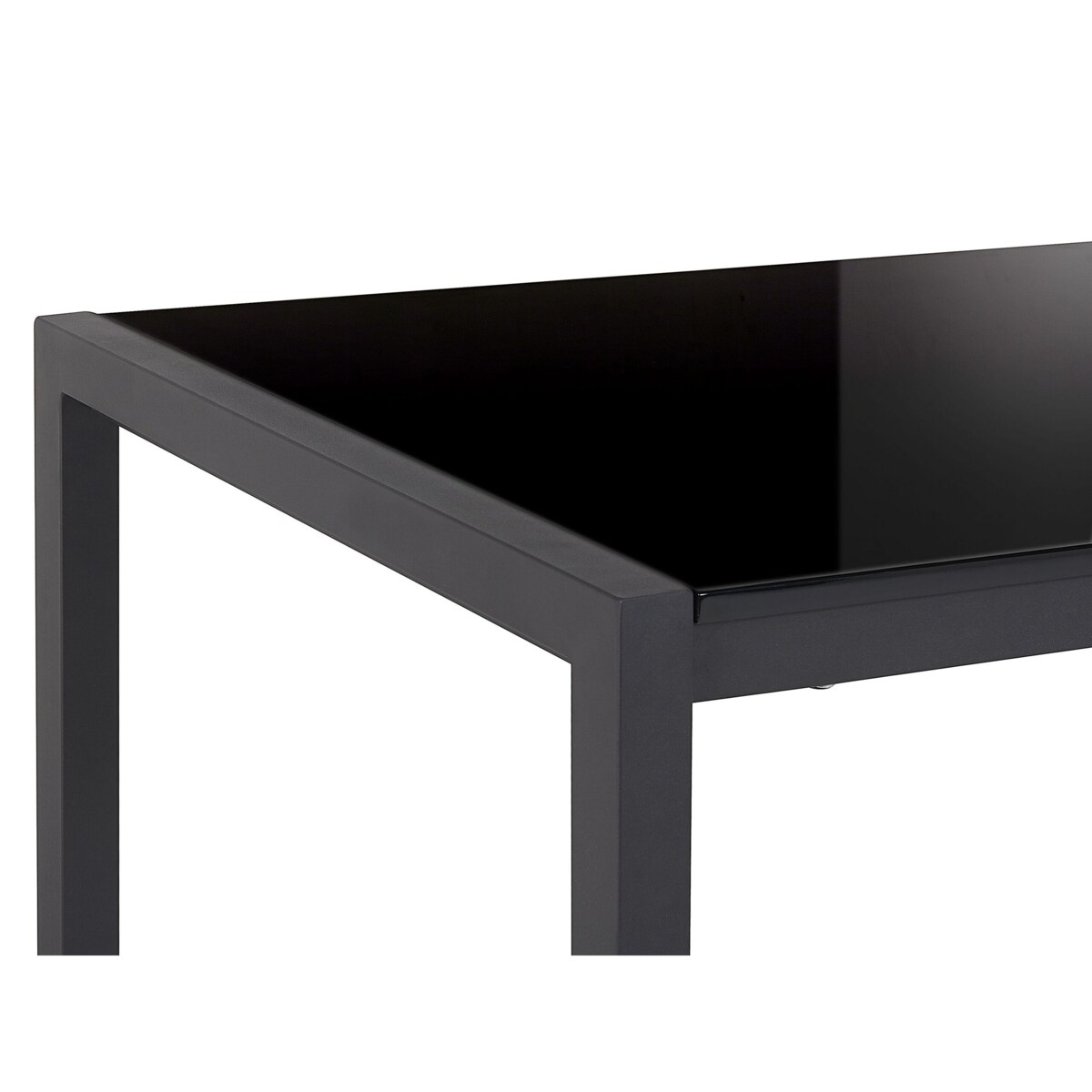 Stół do jadalni rozkładany 120/160 x 80 cm czarny GRANADA