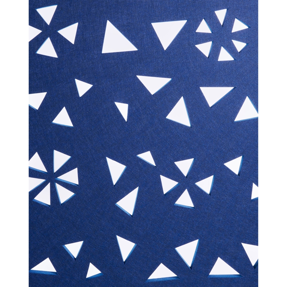 4-panelowy parawan pokojowy STARRY Granatowy 240 cm 180 cm