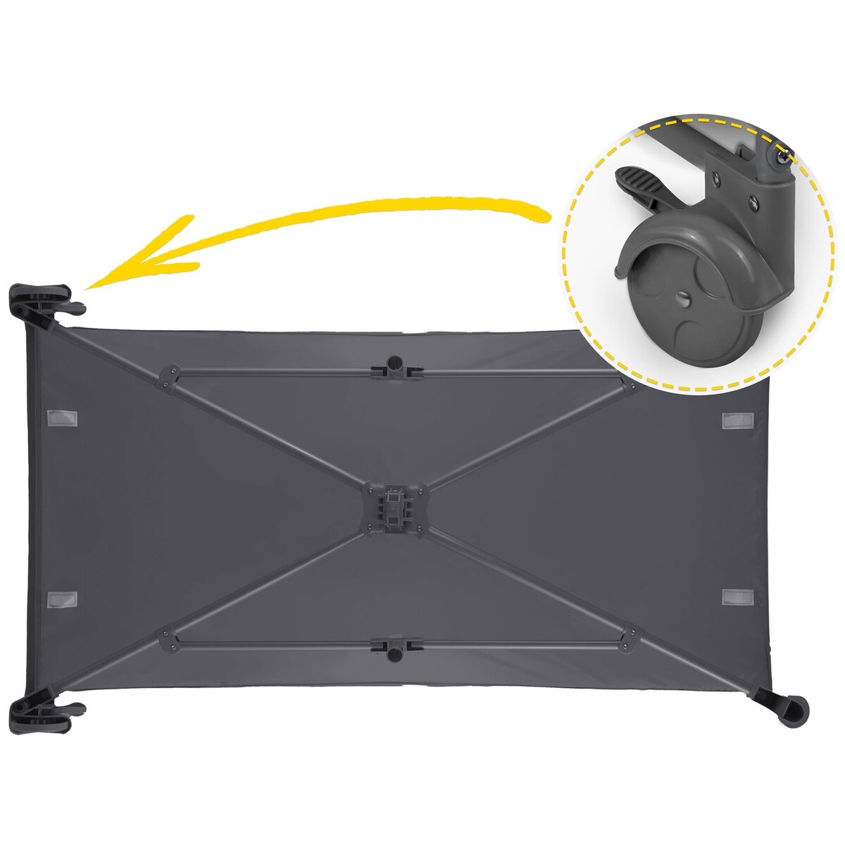 Łóżeczko turystyczne dla dziecka składane podróżne kojec Ricokids + materac + torba