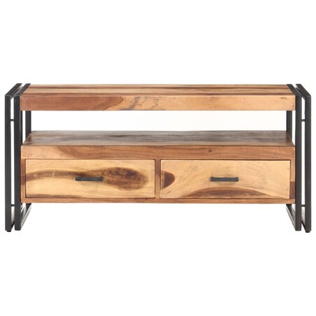 vidaXL Stolik kawowy, 100x55x45 cm, lite drewno akacjowe