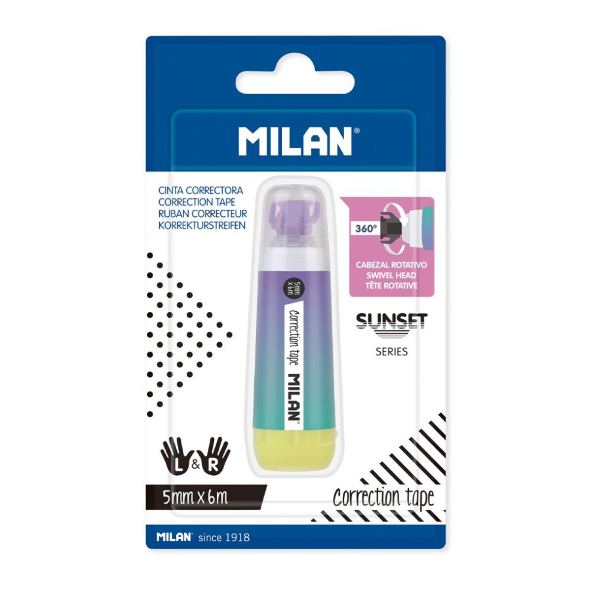 Korektor mini w taśmie MILAN SUNSET na blistrze