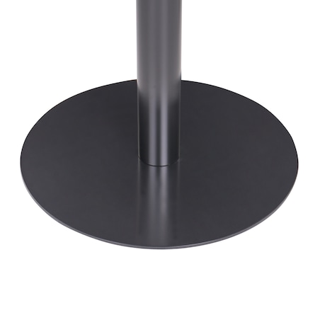 Stół barowy MORELLA Czarny/ ciemny brąz 80 cm 80 cm