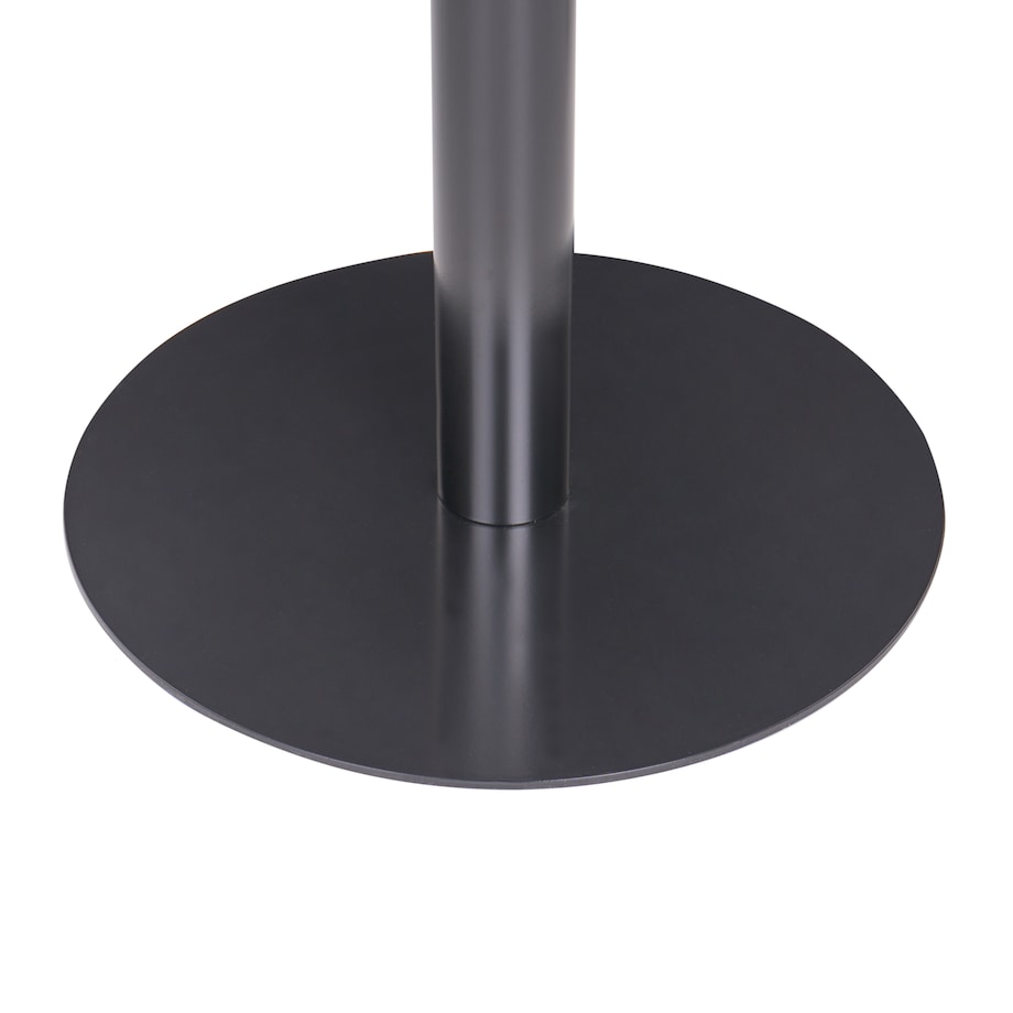 Stół barowy MORELLA Czarny/ ciemny brąz 80 cm 80 cm