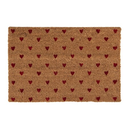 Wycieraczka wejściowa kokos Red Hearts 60x40 cm